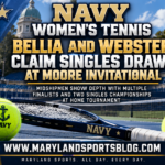 Bellia, Webster Win Singles Draws as Navy Women’s Tennis Shines at Moore Invitational