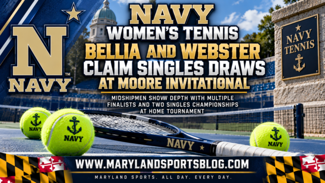 Bellia, Webster Win Singles Draws as Navy Women’s Tennis Shines at Moore Invitational