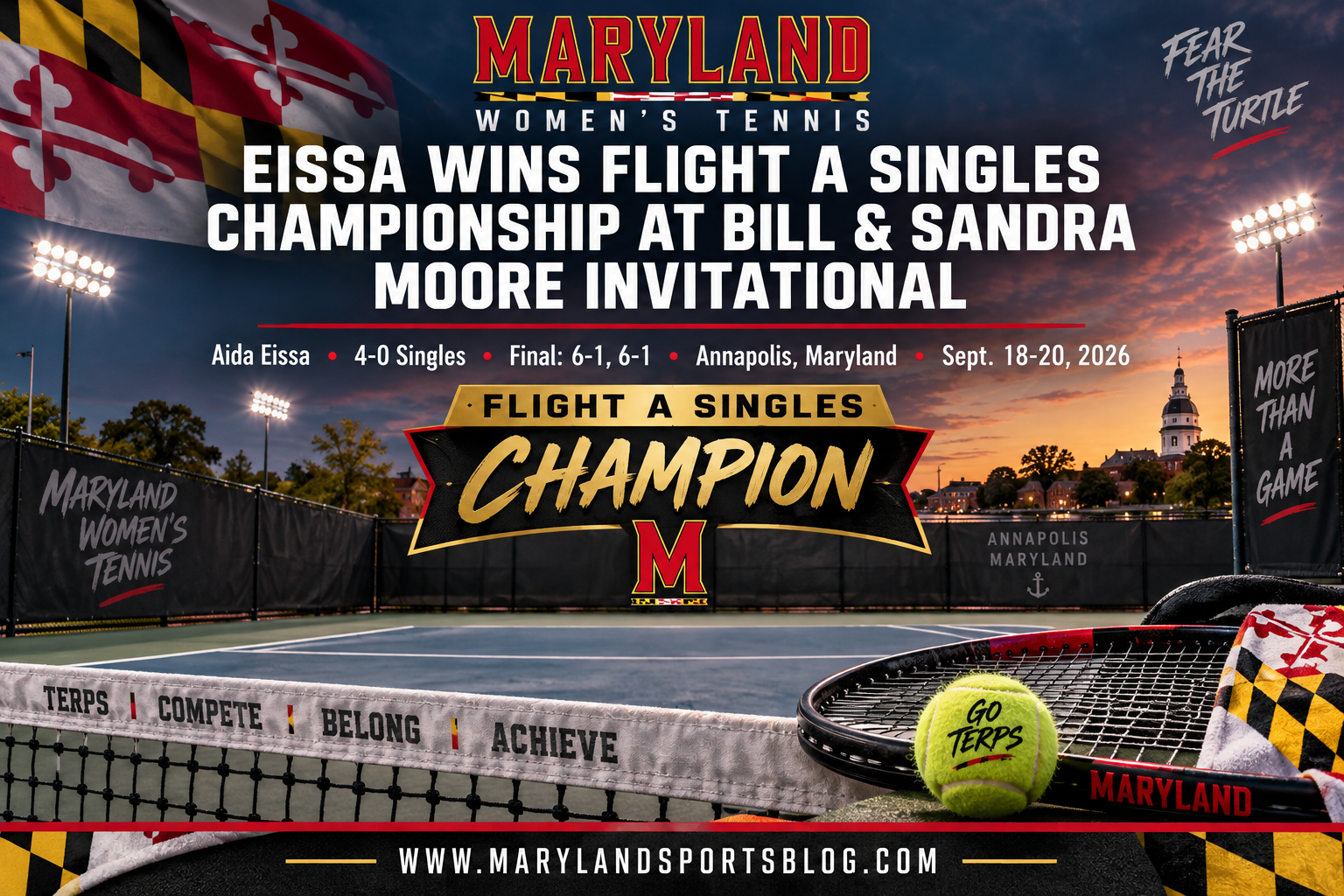 Eissa Wins Flight A Singles Championship at Bill & Sandra Moore Invitational