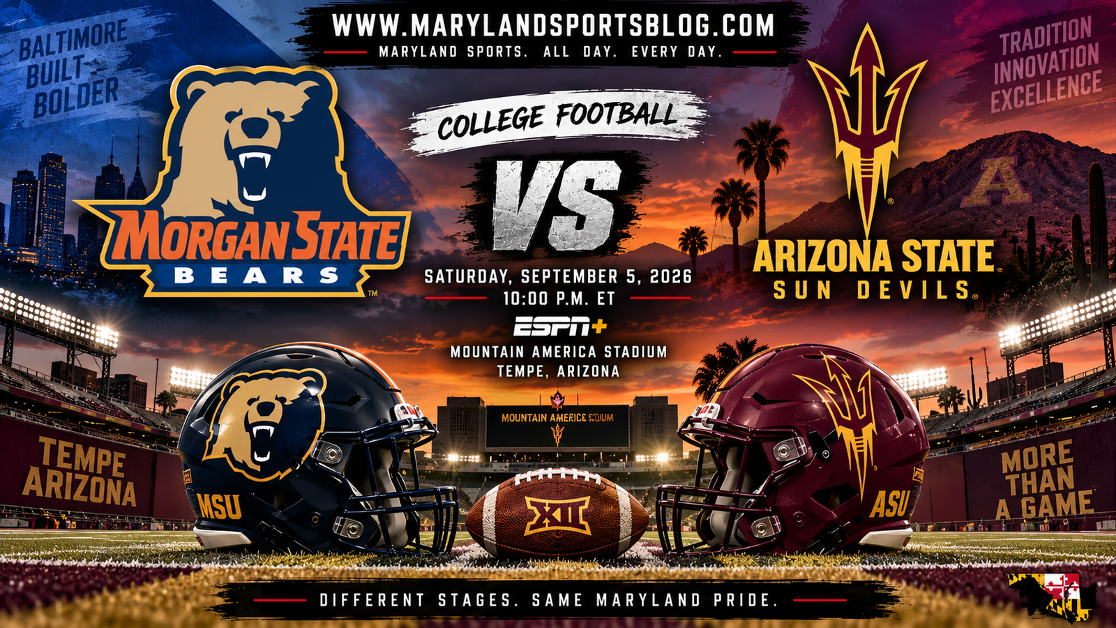 Morgan State Heads West for Major Test Against Arizona State