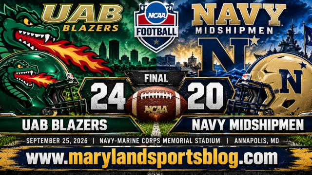 Fourth-Quarter Turnovers Doom Navy in 24-20 Loss to UAB
