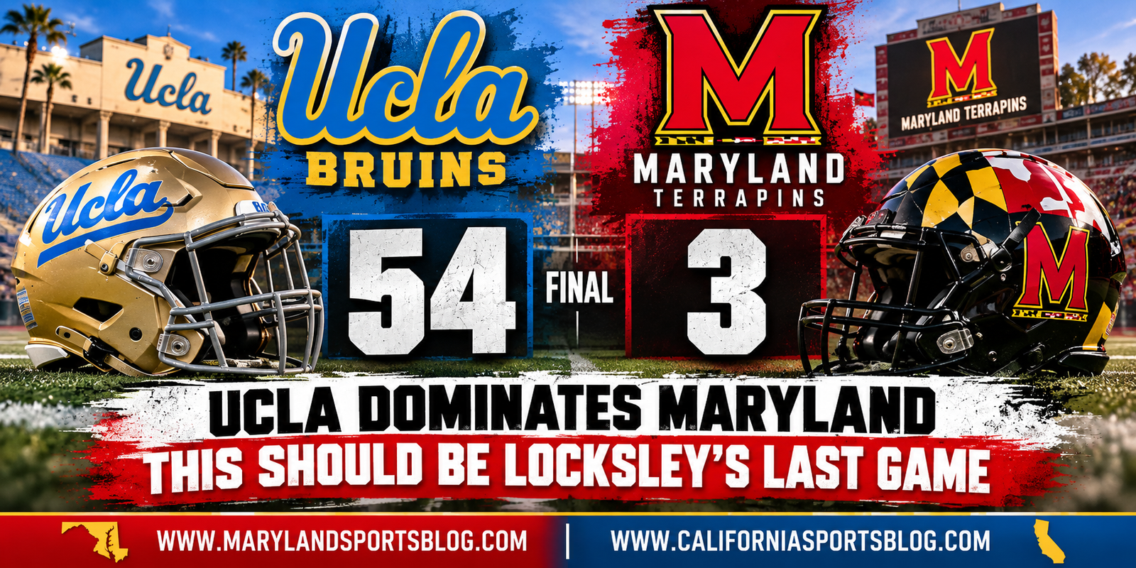 UCLA Embarrasses Maryland 54-3; Loss Should Mark End of Mike Locksley Era