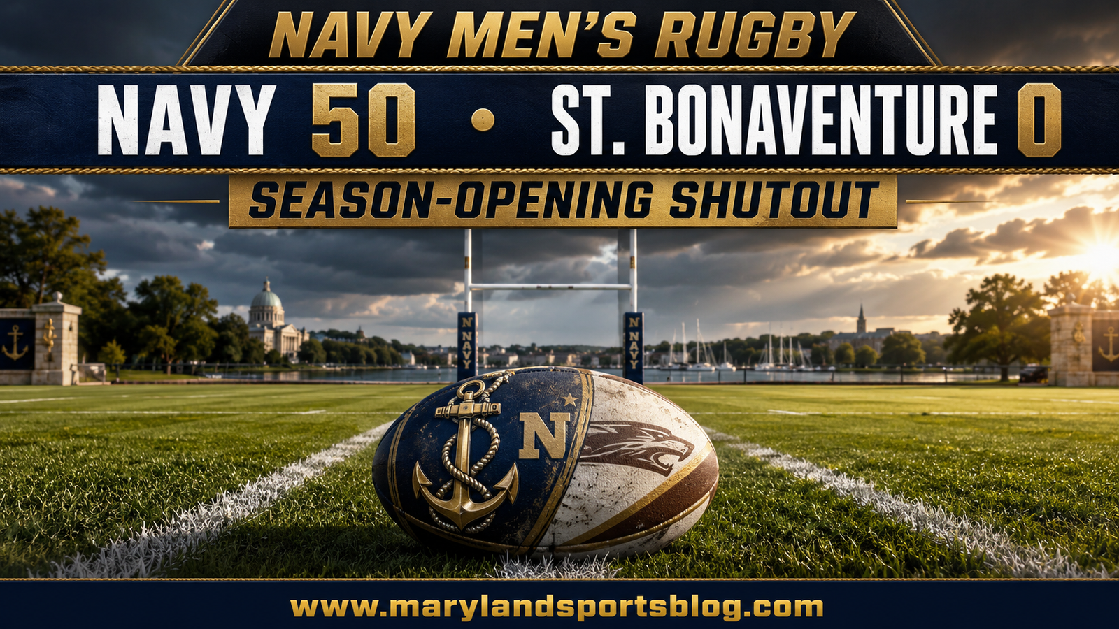 Navy Men’s Rugby Blanks Defending NCR Champion St. Bonaventure, 50-0, in Season Opener