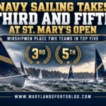 Navy Sailing Takes Third and Fifth at St. Mary’s Open