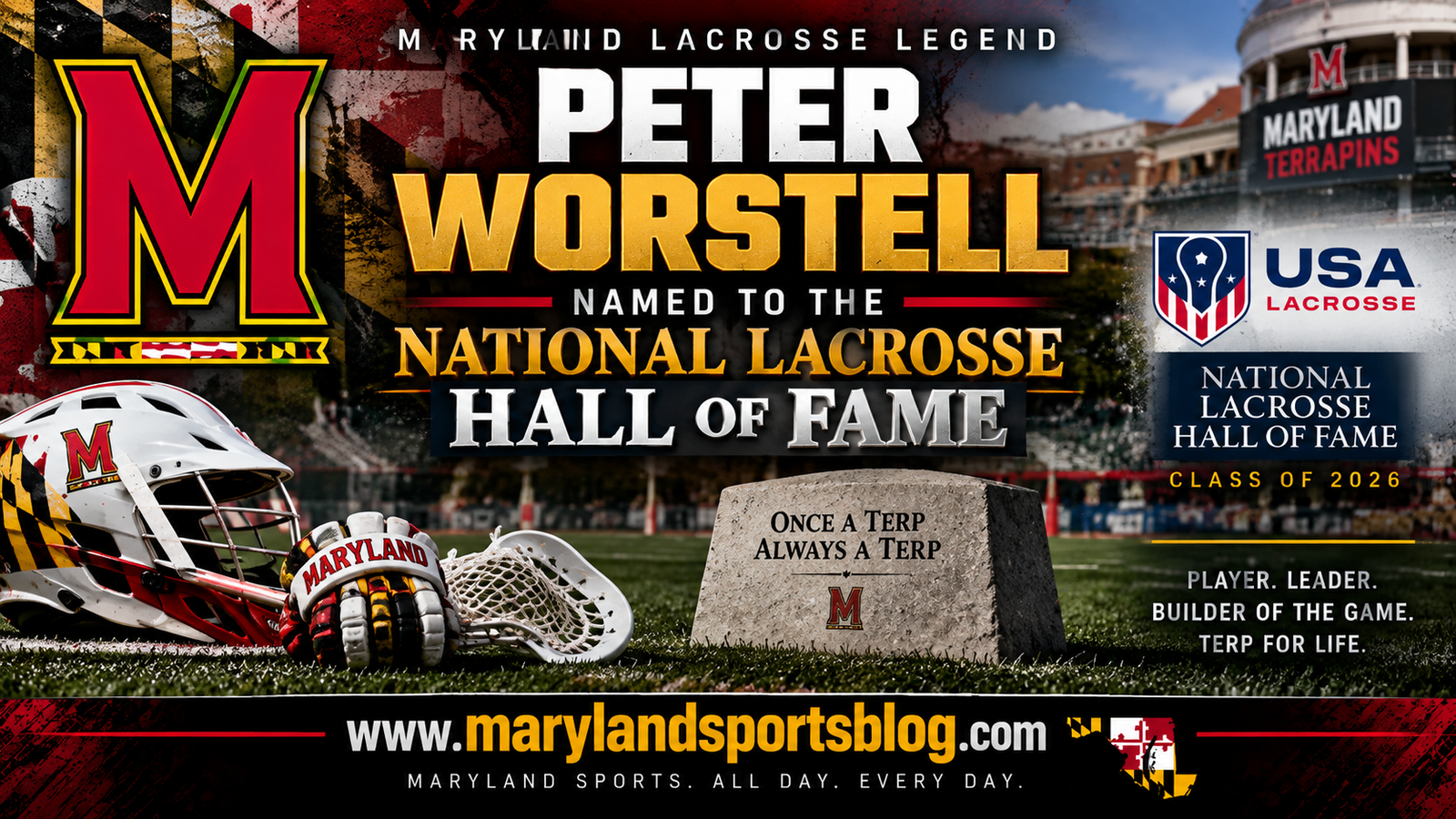 Maryland Lacrosse Great Peter Worstell Named to National Lacrosse Hall of Fame