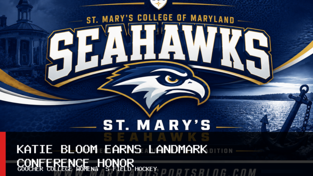 Goucher College Women’s Field Hockey’s Katie Bloom Earns Landmark Conference Defensive Athlete of the Week Honors