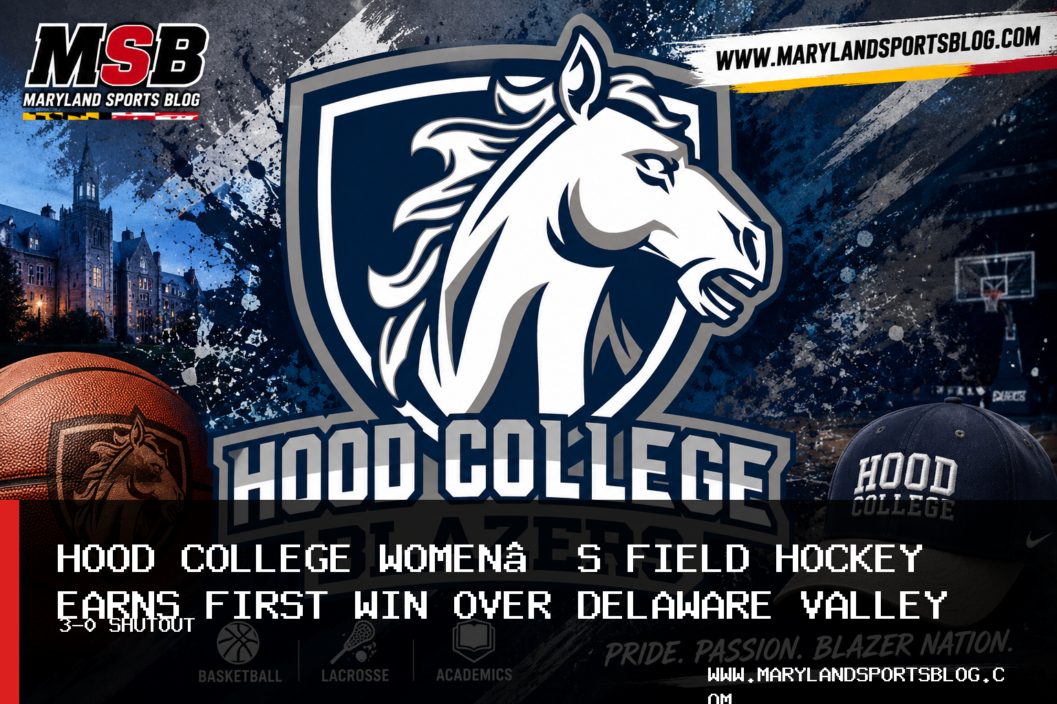 Hood College Women’s Field Hockey Earns First Win Over Delaware Valley University in 3-0 Shutout featured image