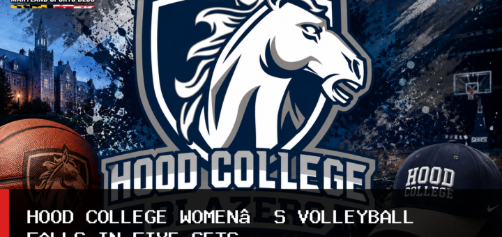 Hood College Women’s Volleyball Loses to Neumann University in Five-Set Conference Opener featured image