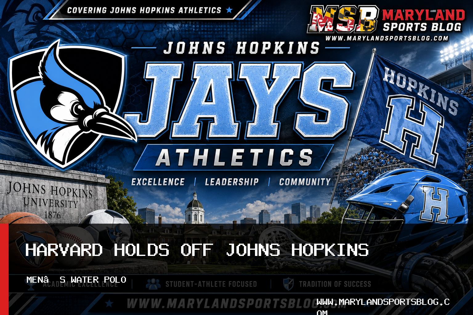 Johns Hopkins University Athletics Men’s Water Polo Falls to Harvard, 17-13, at Bruno Invite featured image