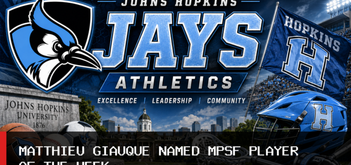 Johns Hopkins University Athletics Men’s Water Polo Names Matthieu Giauque MPSF East/Delfina Player of the Week featured image
