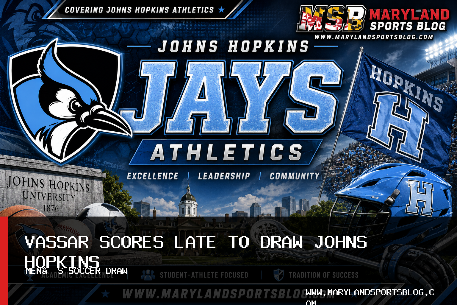 Johns Hopkins University Men’s Soccer Draws Vassar 2-2 in Home Opener featured image