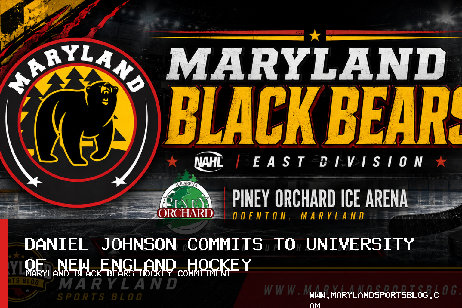 Maryland Black Bears Defenseman Daniel Johnson Commits to University of New England Hockey featured image