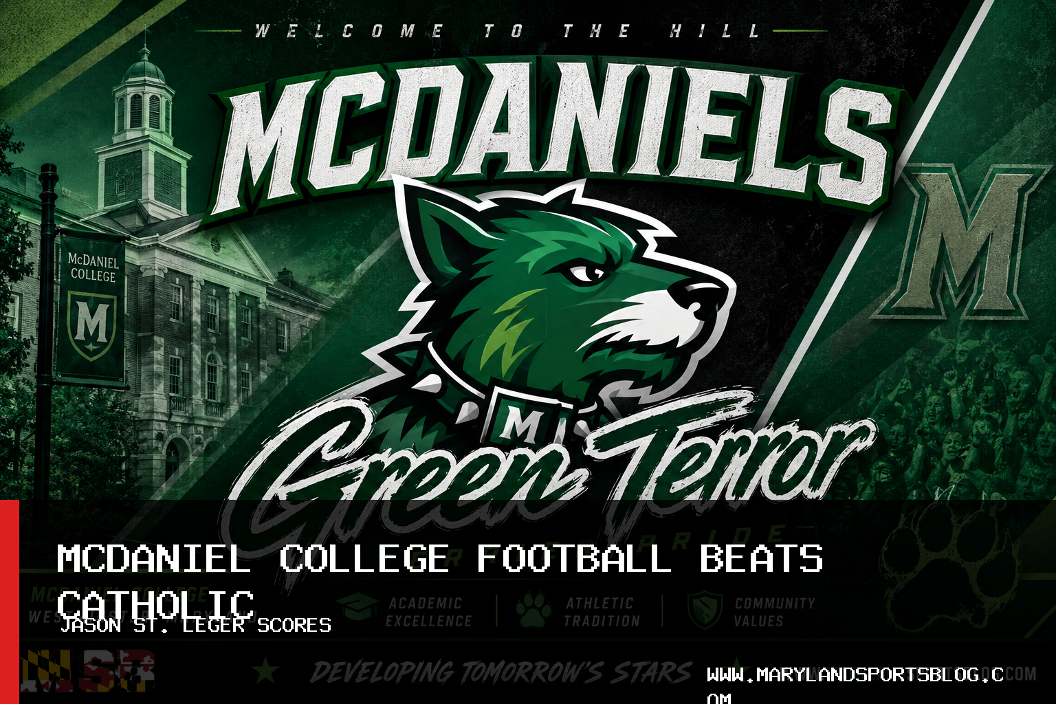 McDaniel College Football Beats Catholic 13-7 Behind Jason St. Leger’s 103 Yards featured image