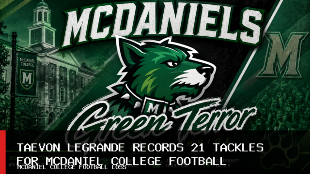McDaniel Football Falls 28-7 at Juniata as Taevon LeGrande Records 21 Tackles