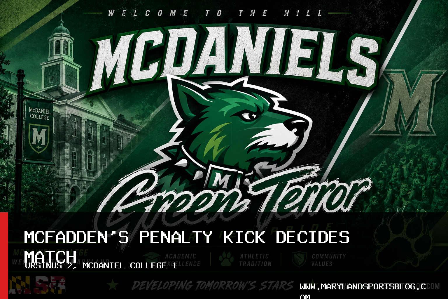 McDaniel College Men's Soccer Falls 2-1 to Ursinus as Matthew McFadden Converts Penalty Kick featured image