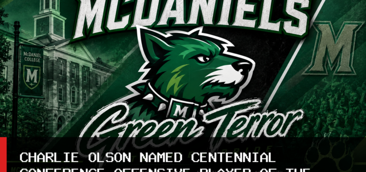 McDaniel College Men's Soccer Senior Charlie Olson Named Centennial Conference Offensive Player of the Week featured image