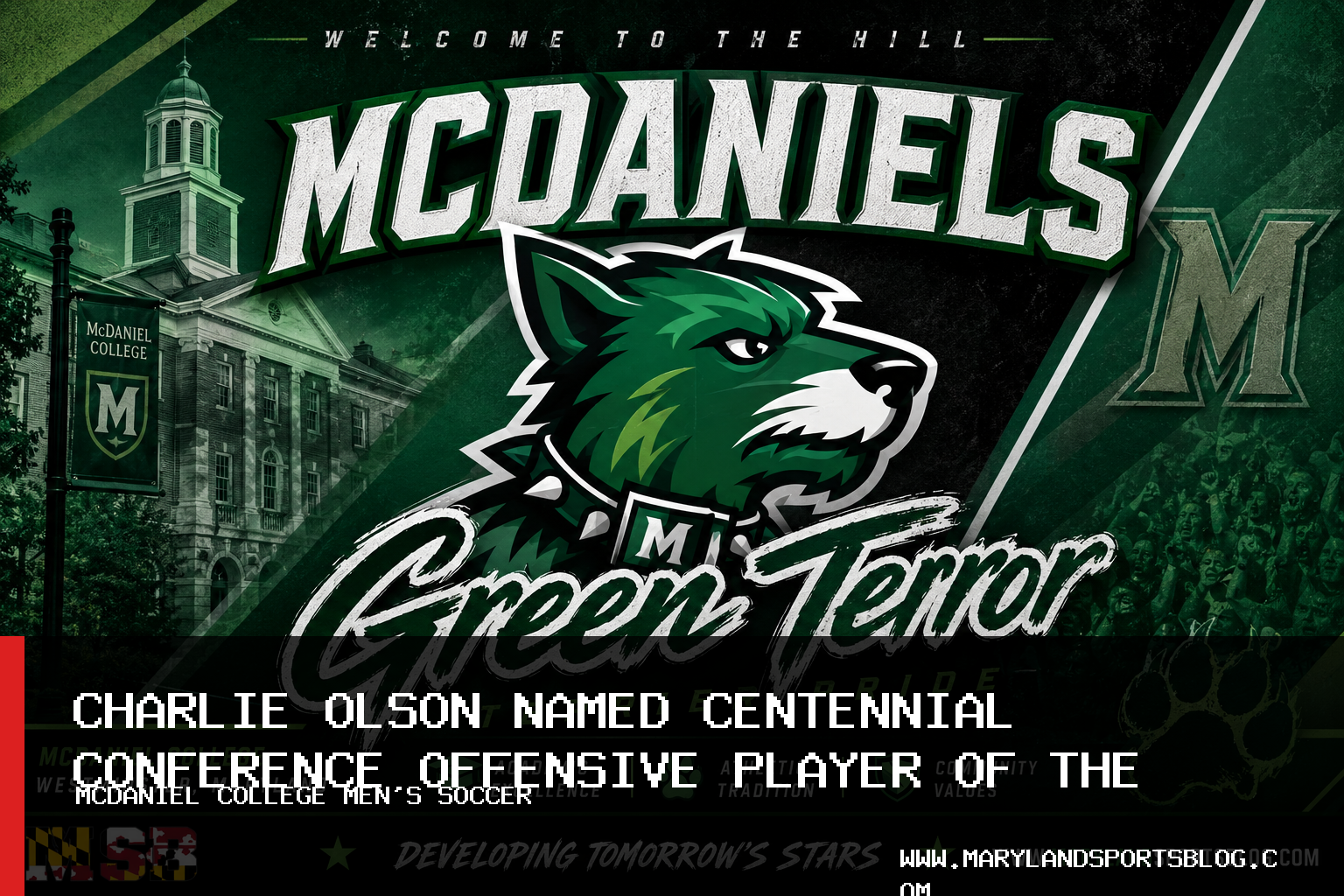 McDaniel College Men's Soccer Senior Charlie Olson Named Centennial Conference Offensive Player of the Week featured image