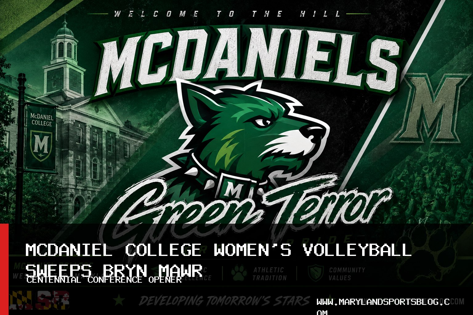McDaniel College Women's Volleyball Sweeps Bryn Mawr in Centennial Conference Opener Behind Annika Cortez featured image