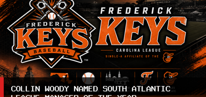 Minor League Baseball Names Frederick Keys Manager Collin Woody South Atlantic League Manager of the Year featured image