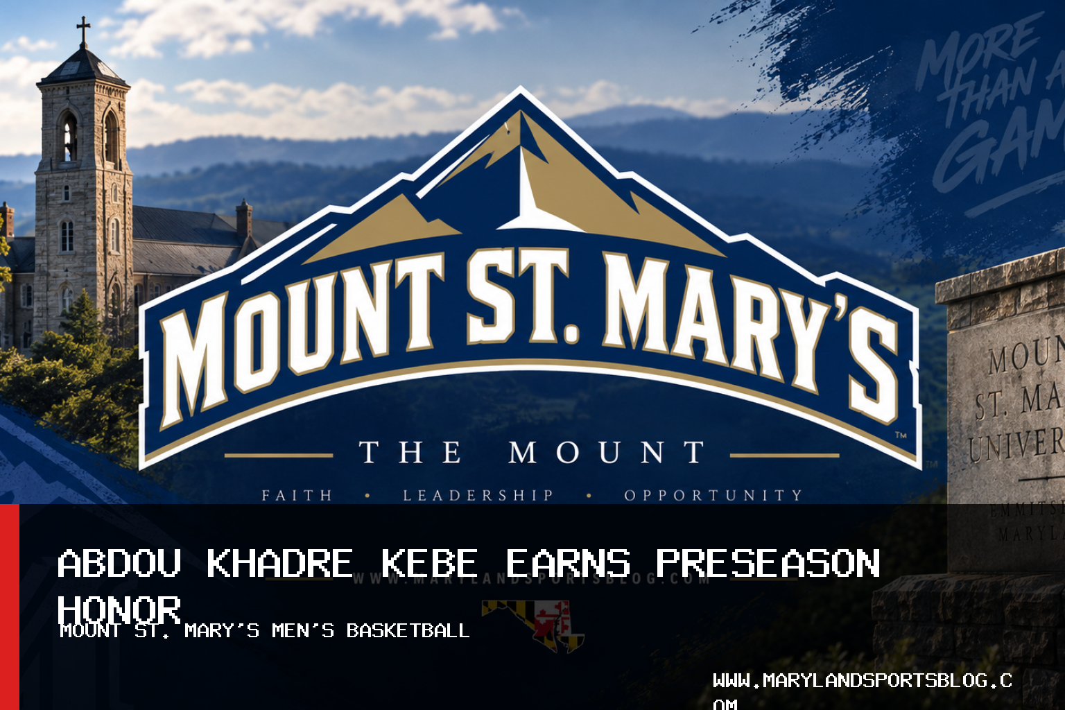 Mount St. Mary's University Men's Basketball: Abdou Khadre Kebe Named Unanimous Preseason All-Metro First Team featured image