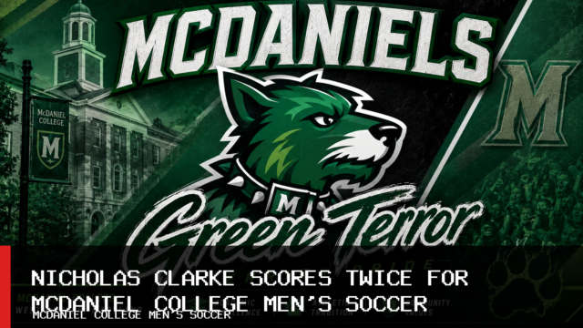 Nicholas Clarke Scores Twice as McDaniel College Men’s Soccer Team Defeats Goucher, 2-0