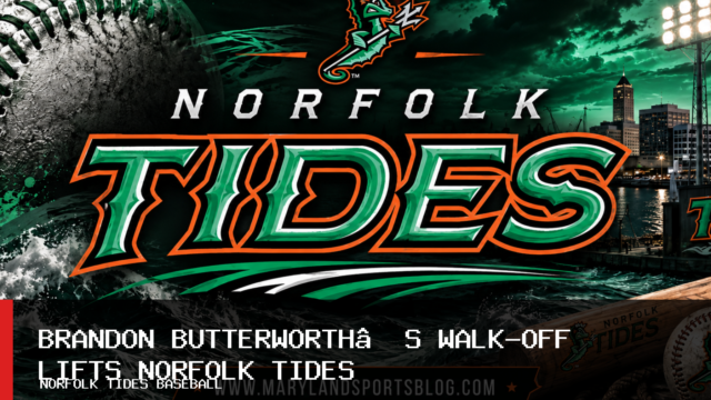 Norfolk Tides Beat Jacksonville Jumbo Shrimp 10-9 Behind Brandon Butterworth’s Walk-Off Single