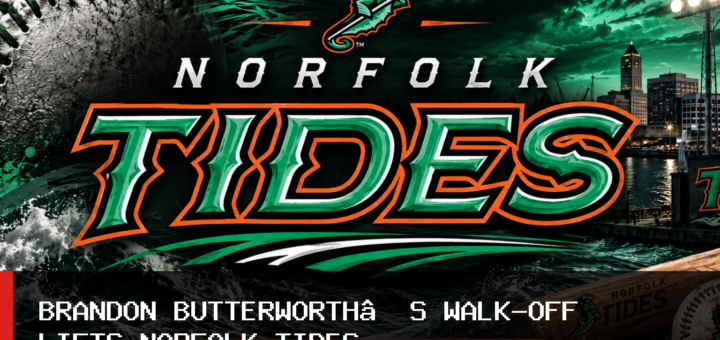 Norfolk Tides Beat Jacksonville Jumbo Shrimp 10-9 Behind Brandon Butterworth’s Walk-Off Single featured image