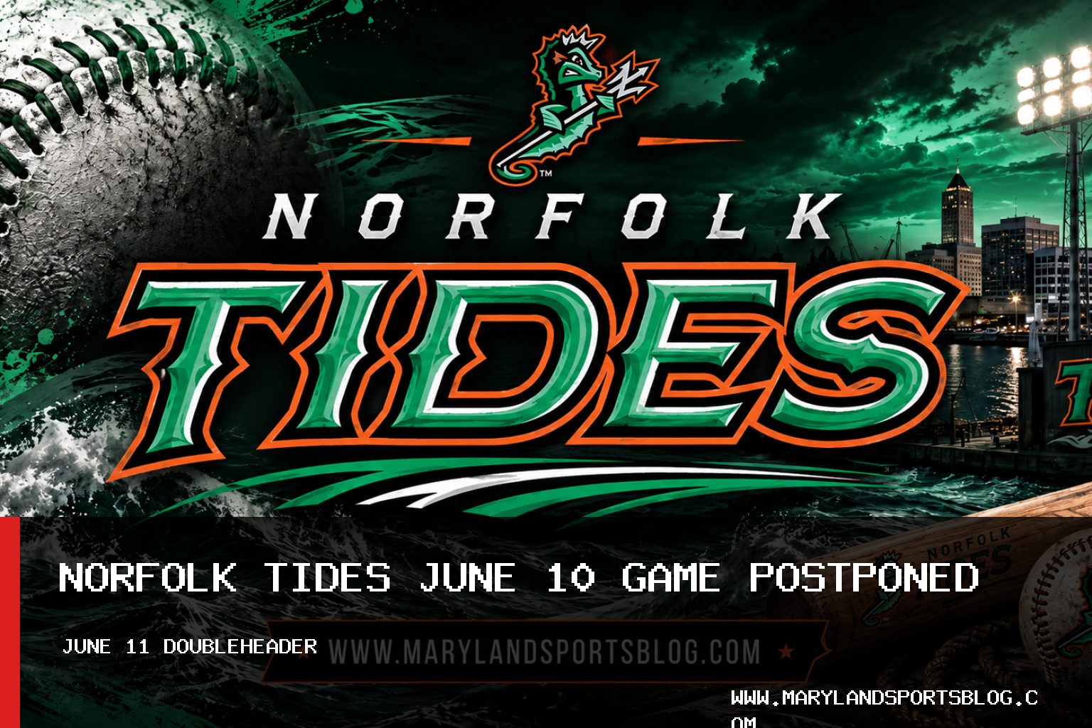 Norfolk Tides Postpone June 10, 2026 Baseball Game Against Memphis Redbirds featured image