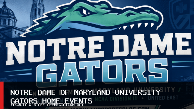 Notre Dame of Maryland University Gators Announce Five Home Events Sept. 9-12