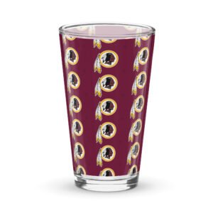 Redskins Shaker pint glass