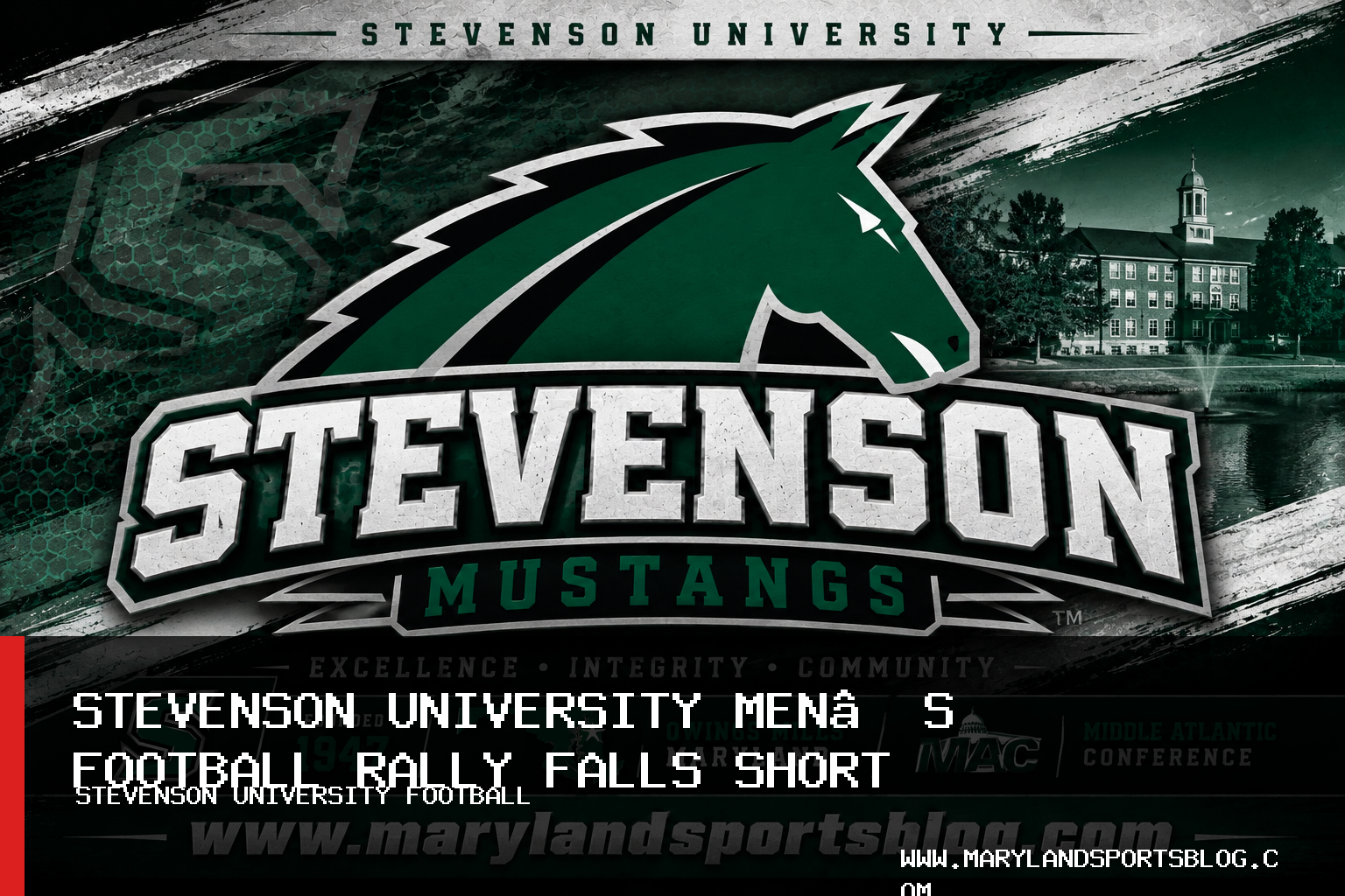Stevenson University Men’s Football Falls to Misericordia 28-24 After Rallying From 21-3 Deficit featured image