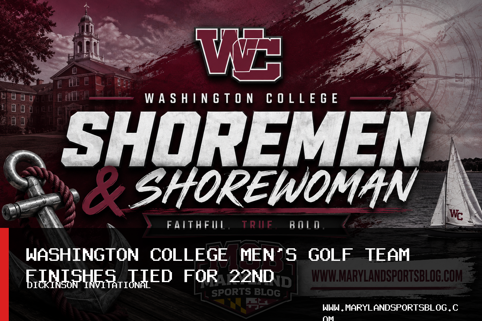 Washington College Men's Golf Team Finishes Tied for 22nd at Dickinson Invitational Led by Charlie Miller featured image