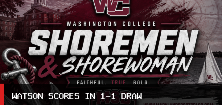 Washington College Men's Soccer and Ethan Watson Earn 1-1 Draw at Neumann featured image