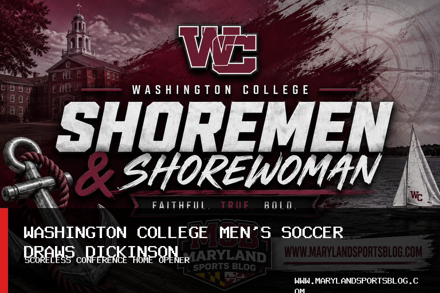 Washington College Men's Soccer Draws Dickinson 0-0 in Centennial Conference Home Opener featured image