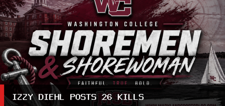 Washington College Women’s Volleyball Falls to St. Mary’s (Md.) in Five Sets as Izzy Diehl Posts Career-High 26 Kills featured image