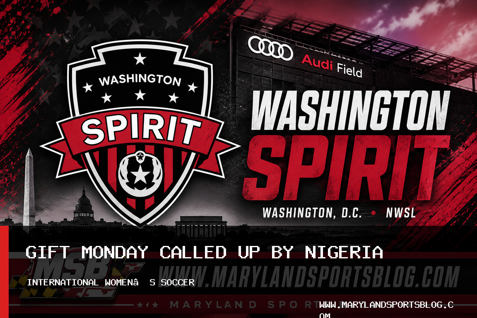 Washington Spirit Forward Gift Monday Called Up for Nigeria Women’s National Team Olympic Qualifiers featured image