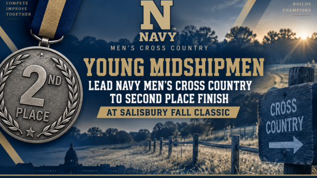 Young Midshipmen Lead Navy Men’s Cross Country to Second at Salisbury Fall Classic
