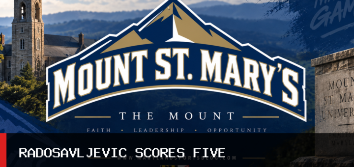 Aleksandar Radosavljevic Scores Five for Mount St. Mary's University Men's Water Polo in 15-13 Loss to Bucknell featured image