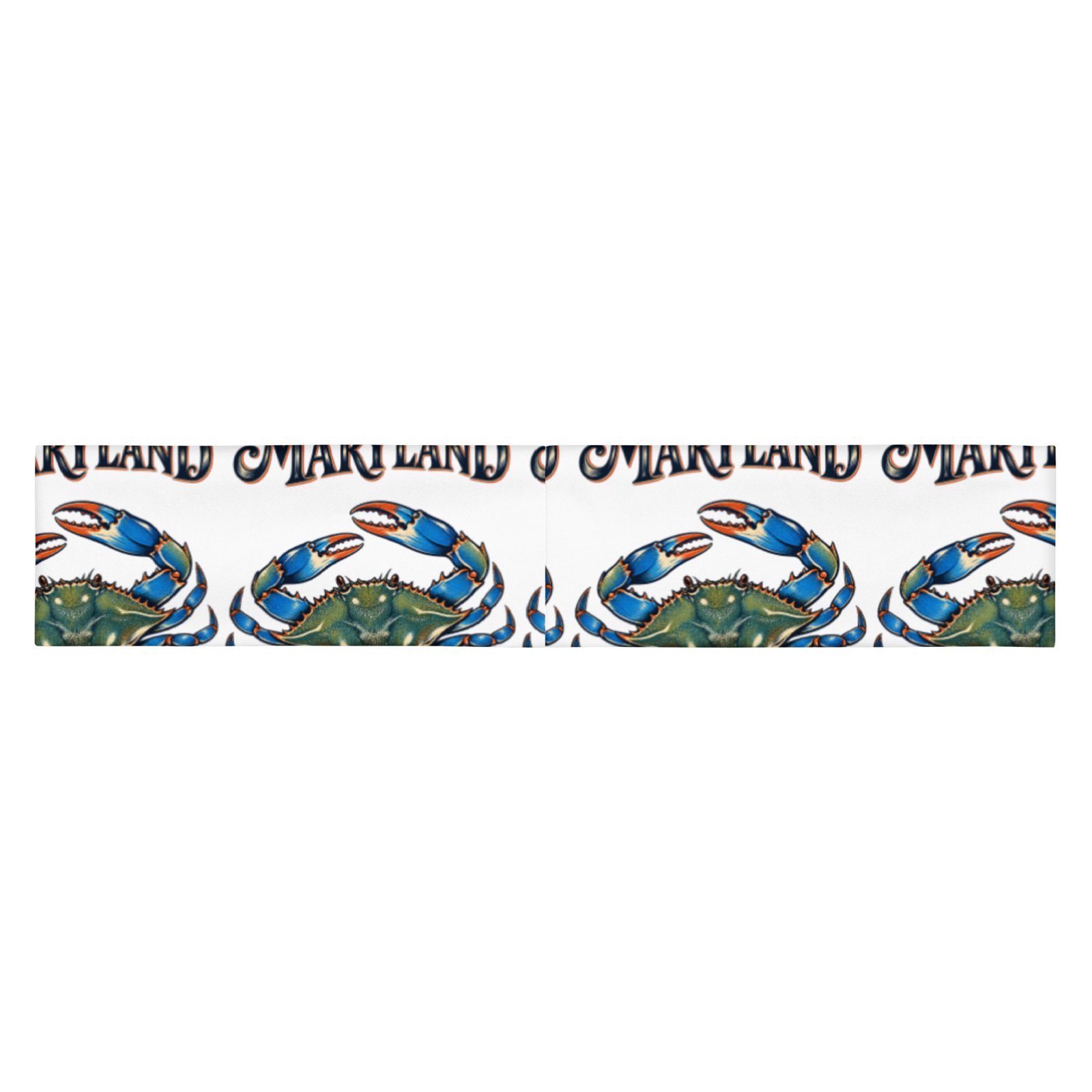 Maryland Blue Crab Repeating Print Headband - Image 2