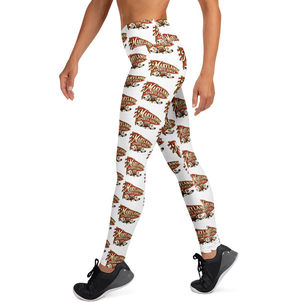 Maryland Sports Girls Retro Pennant Repeat Yoga Leggings - Image 2