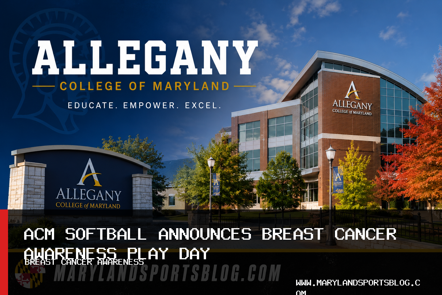 Allegany College of Maryland ACM Softball Supports Making Strides Walk, Announces October 25 Play Day featured image