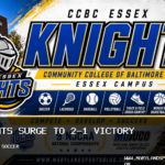CCBC Essex Knights Women’s Soccer Surges Past Riverhawks, 2-1