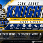 CCBC Essex Men’s Soccer Defeats Harford Community College 4-1, Improves to 10-1-0