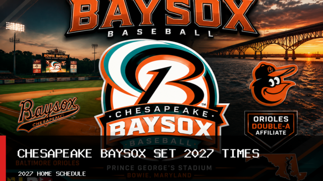 Chesapeake Baysox Set 2027 Home Game Times for 69-Game Eastern League Schedule