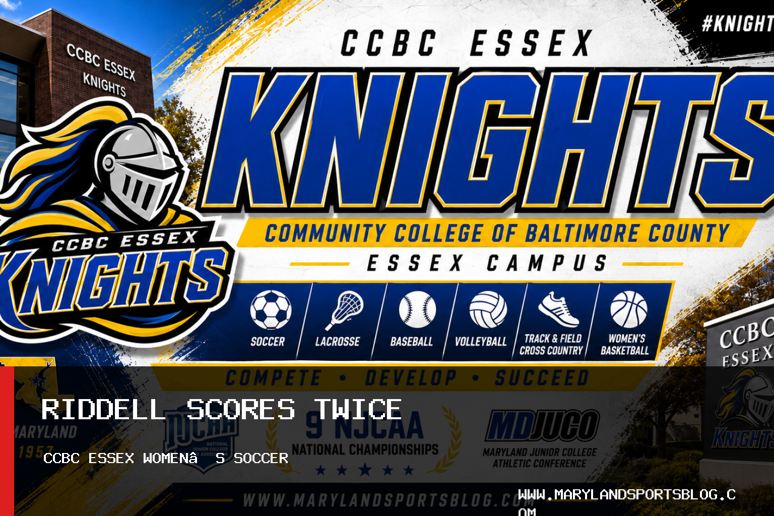 Community College of Baltimore County Essex Women’s Soccer, Autumn Riddell Top College of Southern Maryland, 3-1 featured image