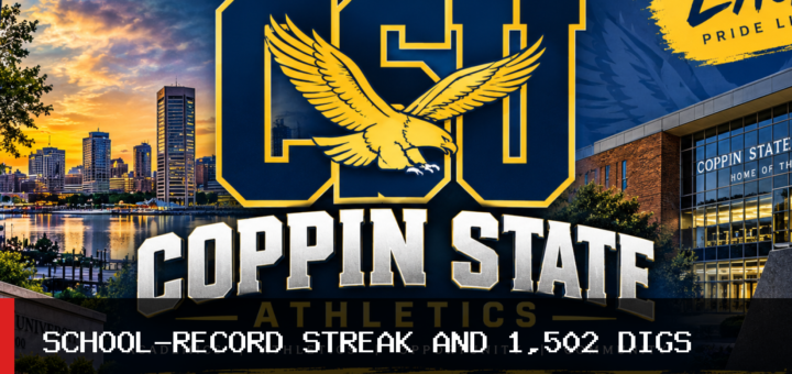 Coppin State University Women’s Volleyball Sets School-Record Streak as Coco Figueroa Reaches 1,502 Career Digs featured image