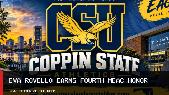 Coppin State University Women’s Volleyball Setter Eva Rovello Earns Fourth 2026 MEAC Setter of the Week Award
