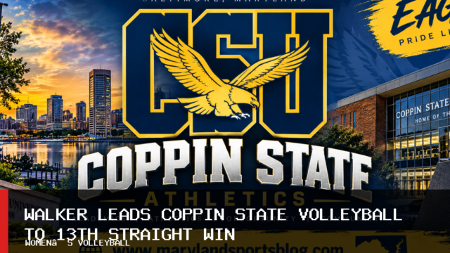 Deviana Walker Leads Coppin State University Women’s Volleyball to Sweep of Maryland Eastern Shore