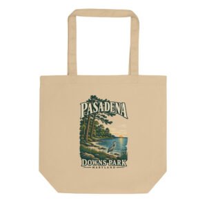 Pasadena Maryland Downs Park Shoreline Organic Cotton Tote Bag