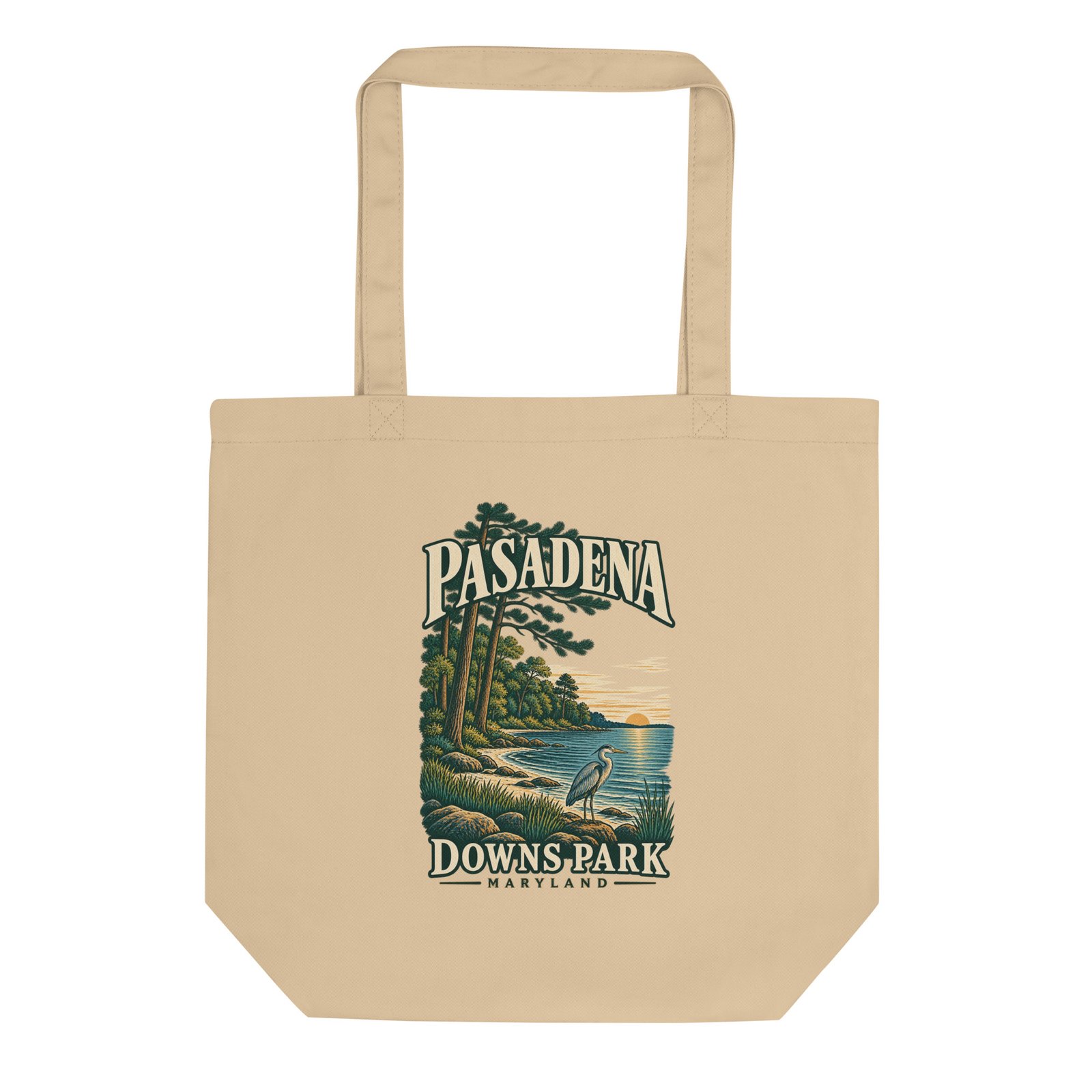 New in the MSB Team Store: Pasadena Maryland Downs Park Shoreline Organic Cotton Tote Bag